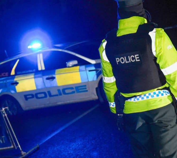 Police accident RTC night