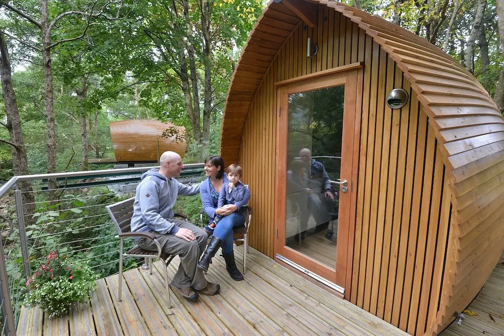 Glamping lodge pods Gosford