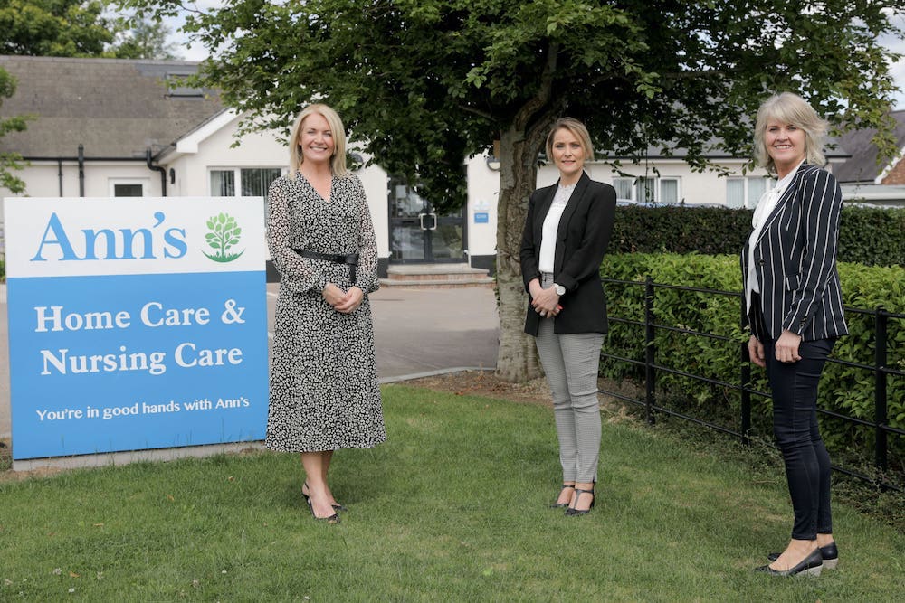 Pictured (l-r) is Louise Tiffney, Relationship Director, Barclays Corporate Banking in NI, Charmaine Hamilton, Responsible Person and Gabrielle McArdle, Operations Manager, Ann’s Care Homes Ltd