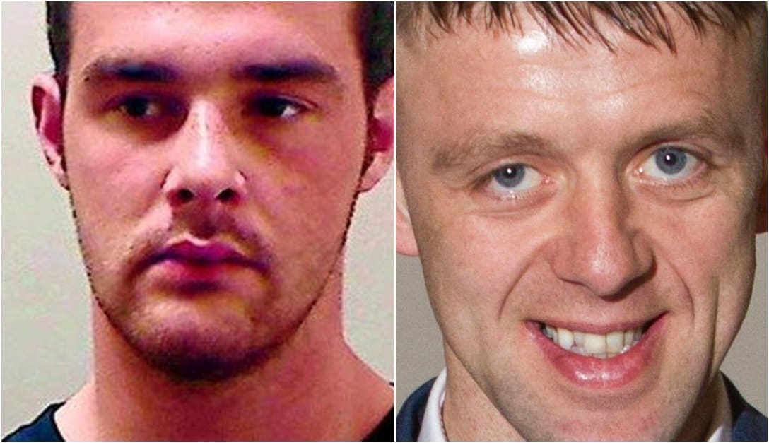 Daniel Carroll (left) accused of Brian Phelan (right) murder