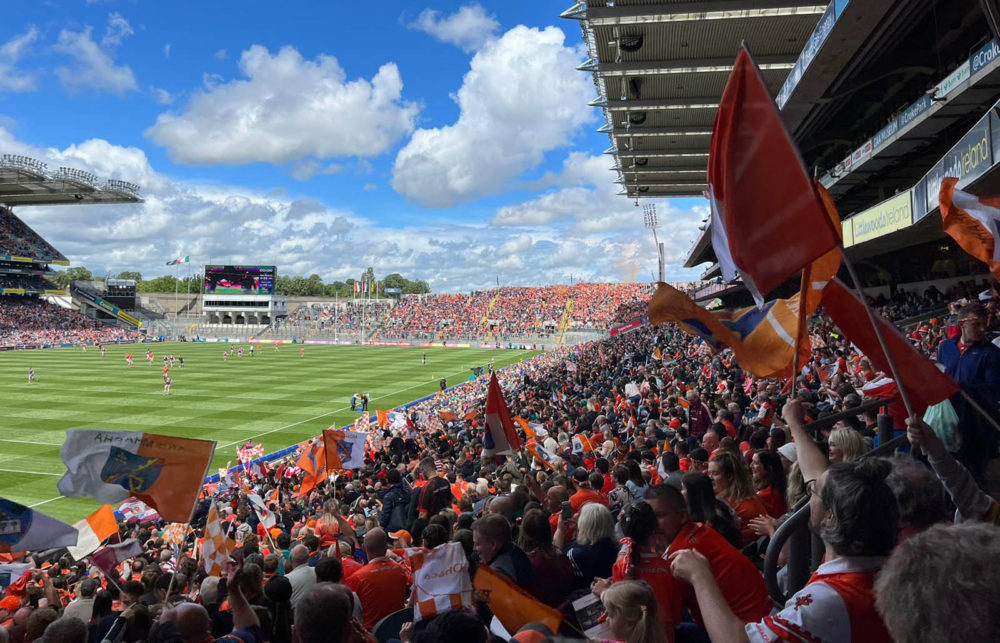 Armagh GAA fans in Croke Park