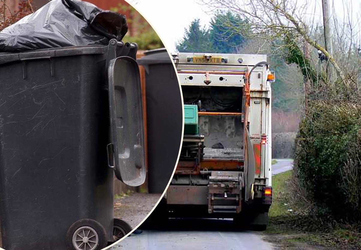 Bin lorry collection rubbish