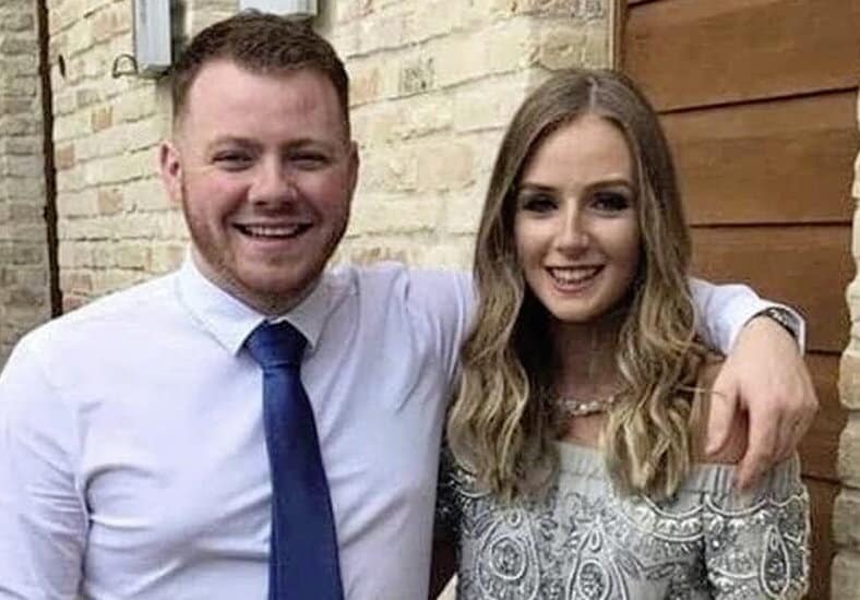 Electrician Matthew Campbell and his fiancée Robyn Newberry