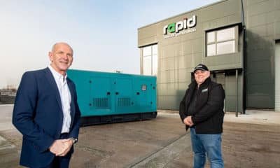 Pictured L-R are George McKinney, Director of Scaling, Invest NI and Brendan Taaffe, Director, Rapid Power Generation
