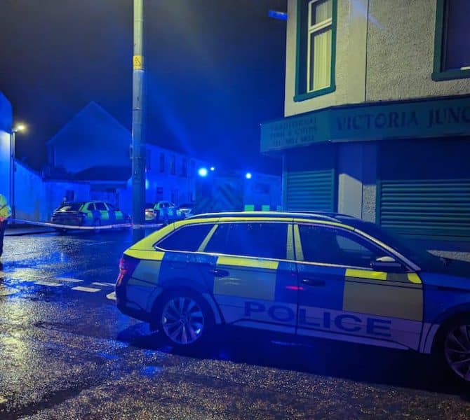 Police Victoria street in Lurgan
