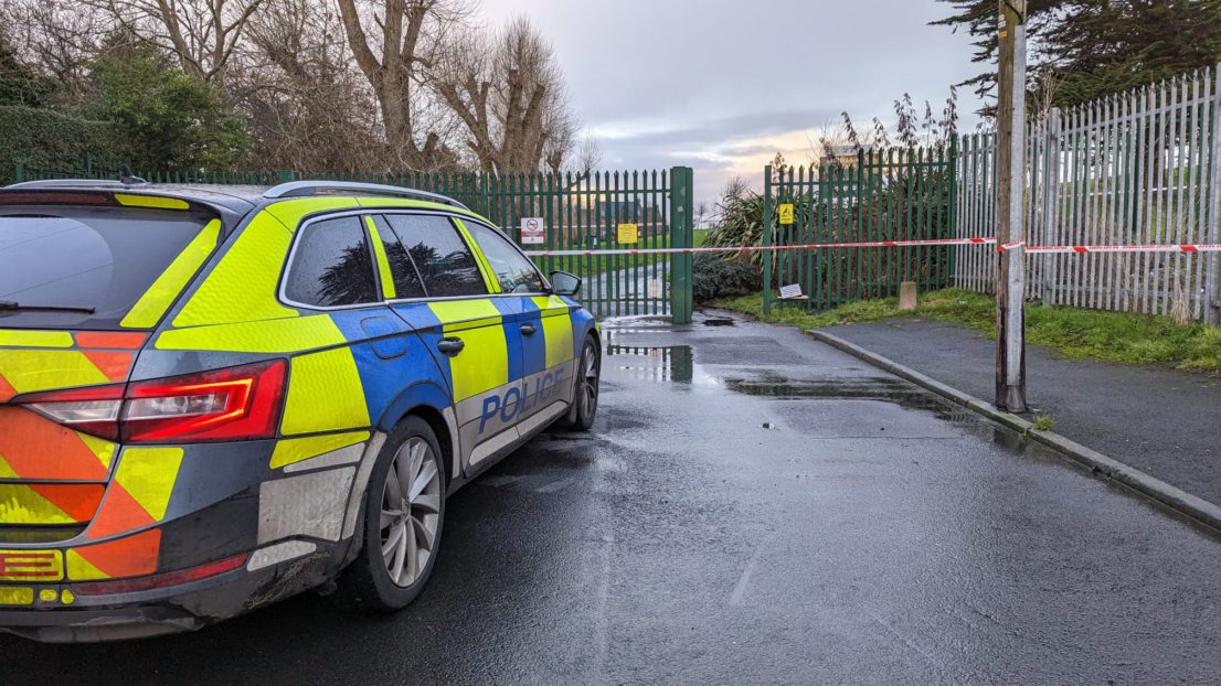 Lord Lurgan Park police scene