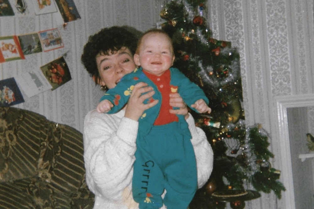 Jacqui Moore with her son Ryan when he was seven months old