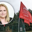 Unite Flag Strike Marie Ward CEO Newry Council