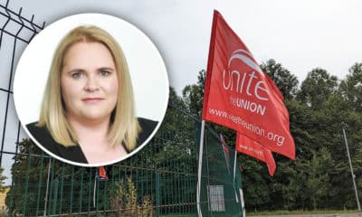 Unite Flag Strike Marie Ward CEO Newry Council