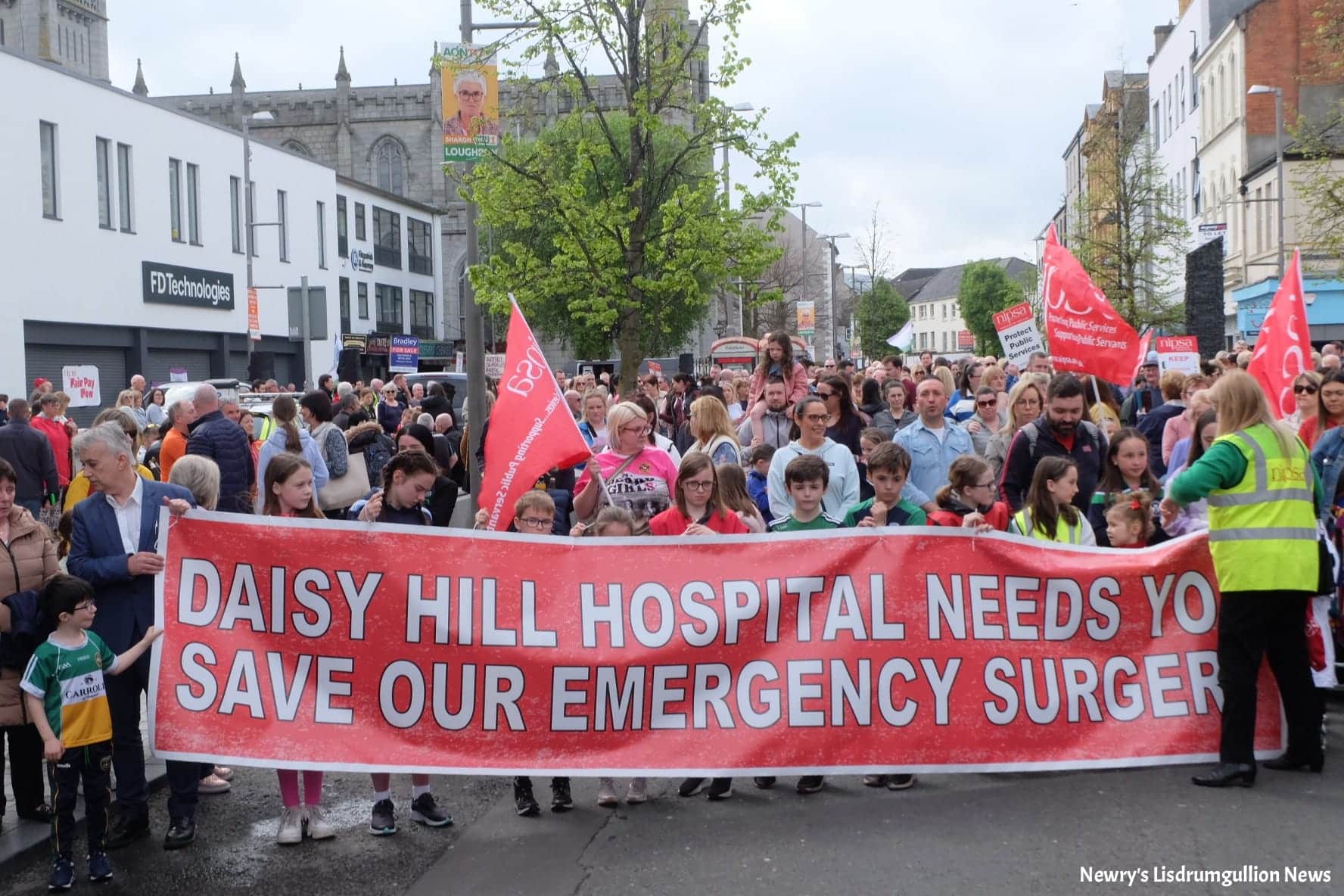 Daisy Hill Hospital Rally Marcus Square Newry