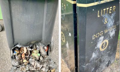 Bins set on fire Sherry's Field in Armagh