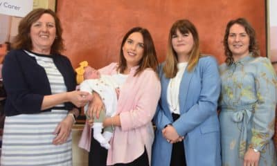 Maria McIlgorm (NI Chief Nursing Officer); Aine Edwards and Bevin O’Donnell (Maternity Service Users); Dr Dale Spence (Midwifery Officer, Department of Health)