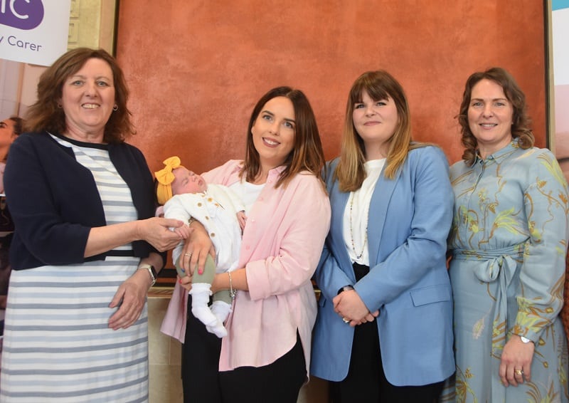 Maria McIlgorm (NI Chief Nursing Officer); Aine Edwards and Bevin O’Donnell (Maternity Service Users); Dr Dale Spence (Midwifery Officer, Department of Health)