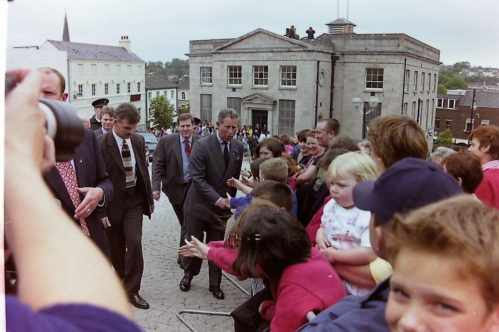 Prince Charles in Armagh in 2000
