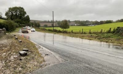 Annareagh Road in Richhill flooding