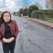 Councillor Brona Haughey Cusher roads