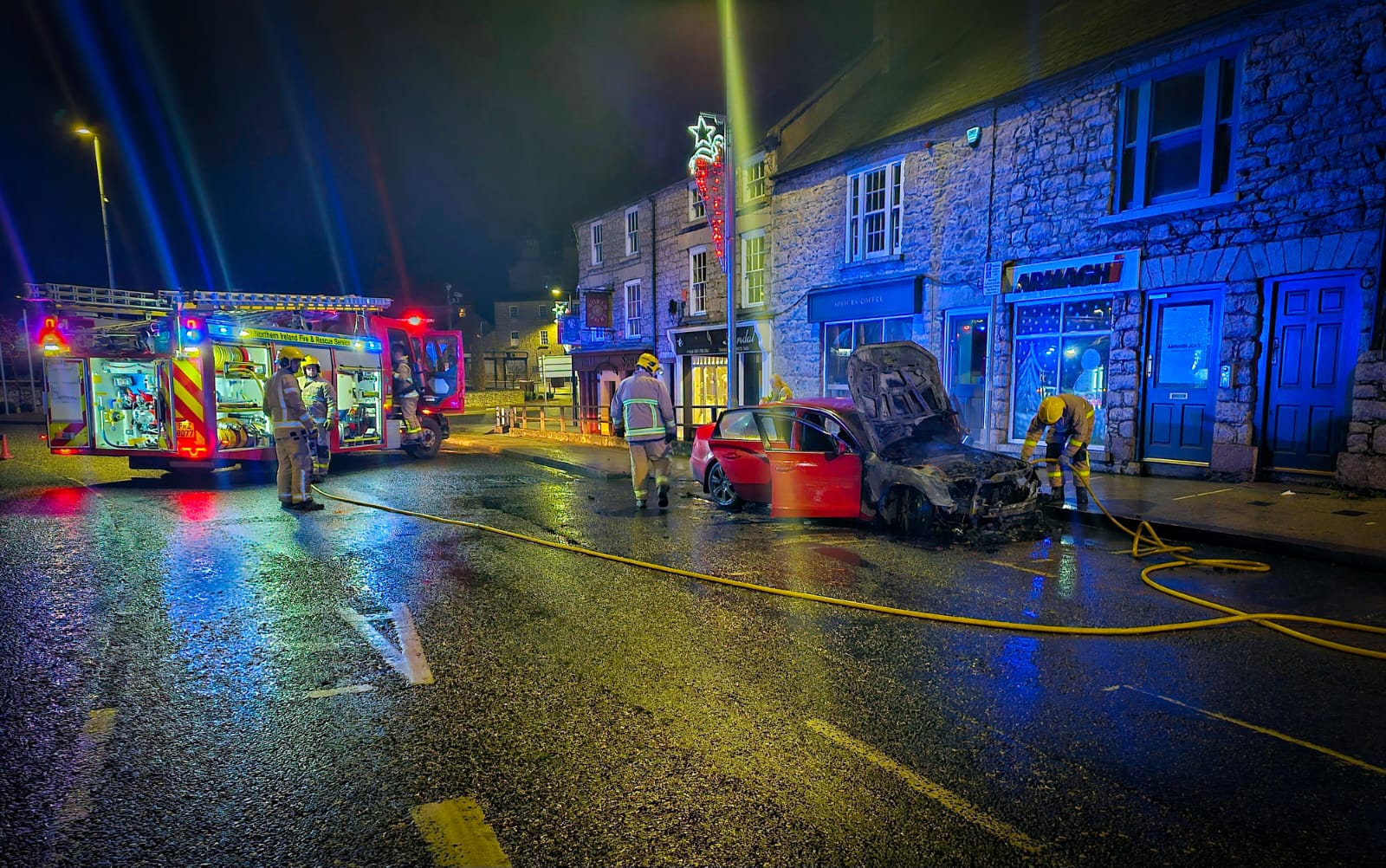 Car fire Barrack Street Armagh