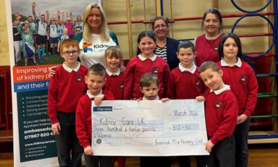 Bessbrook Primary School raised money for Kidney Care UK