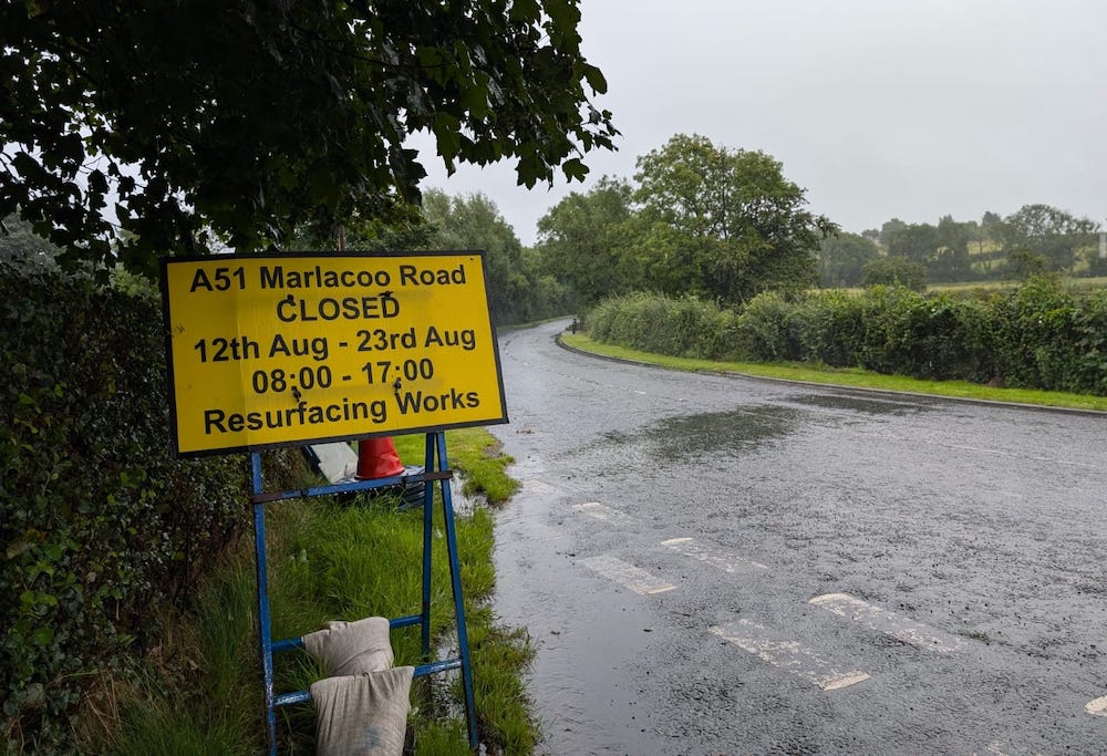 Marlacoo Road in Hamiltonsbawn