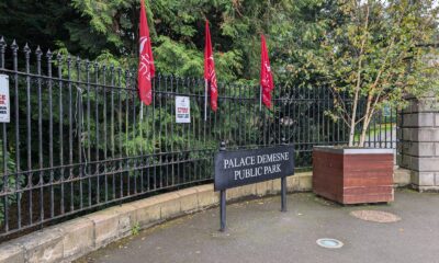 Unite strike - empty picket line at Palace Demesne gates