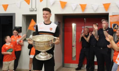 Niall Grimley with Sam Maguire