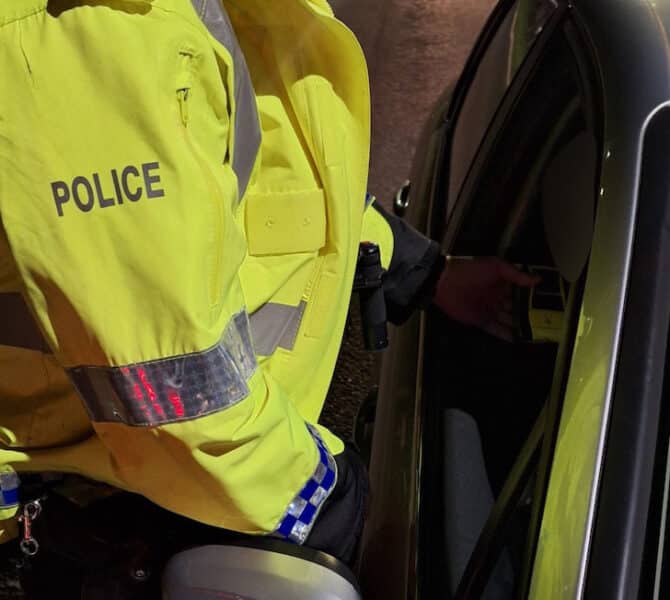 Police breath test