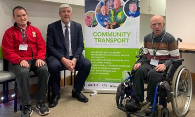 Noel Haughian and Robert Verner, who are two of DART’S original service users met Minister O’Dowd during his visit to Portadown on Wednesday.