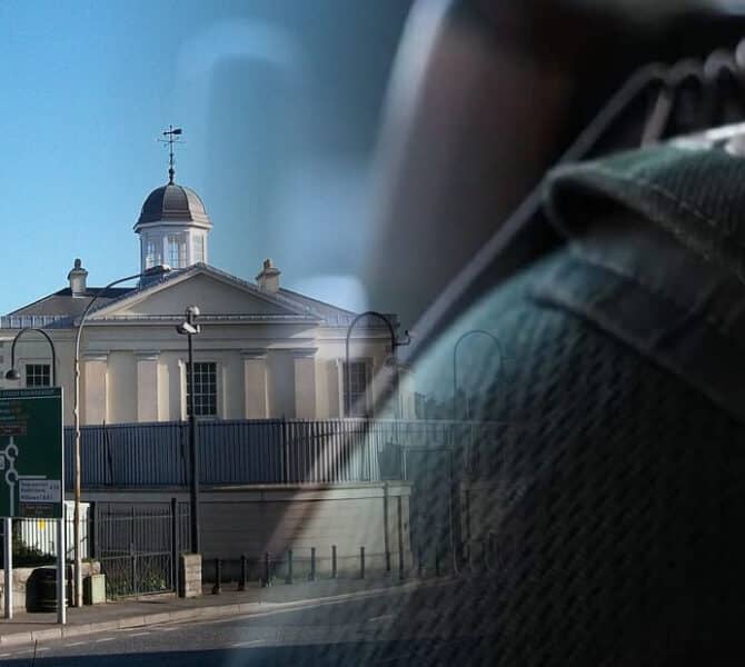 Newry courthouse and police
