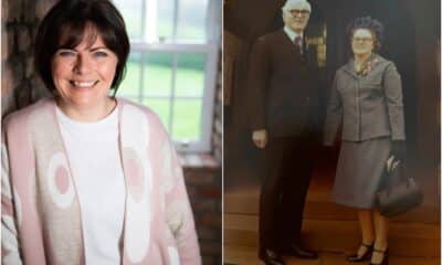 Wesley and Florence Hunniford (right) and cllr Julie Flaherty