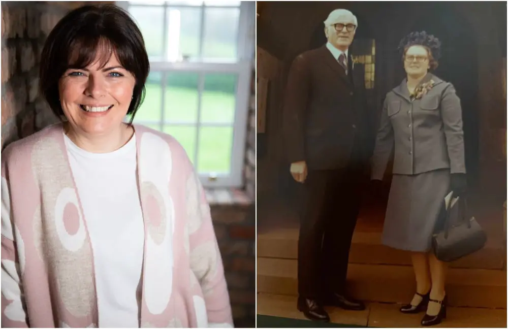 Wesley and Florence Hunniford (right) and cllr Julie Flaherty