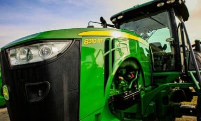 A John Deere tractor