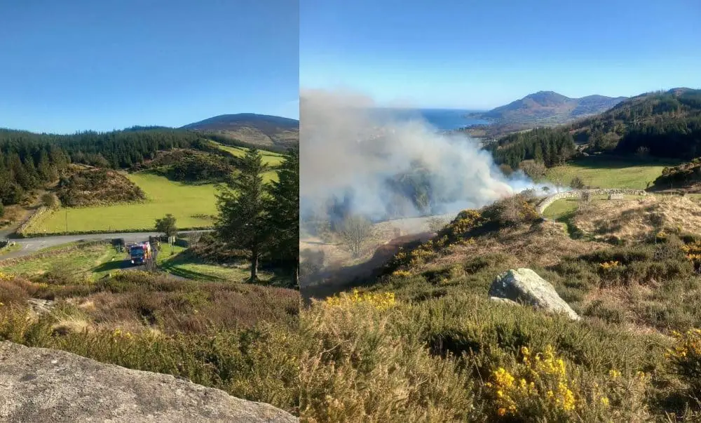 Fire at Flagstaff Viewpoint in South Armagh