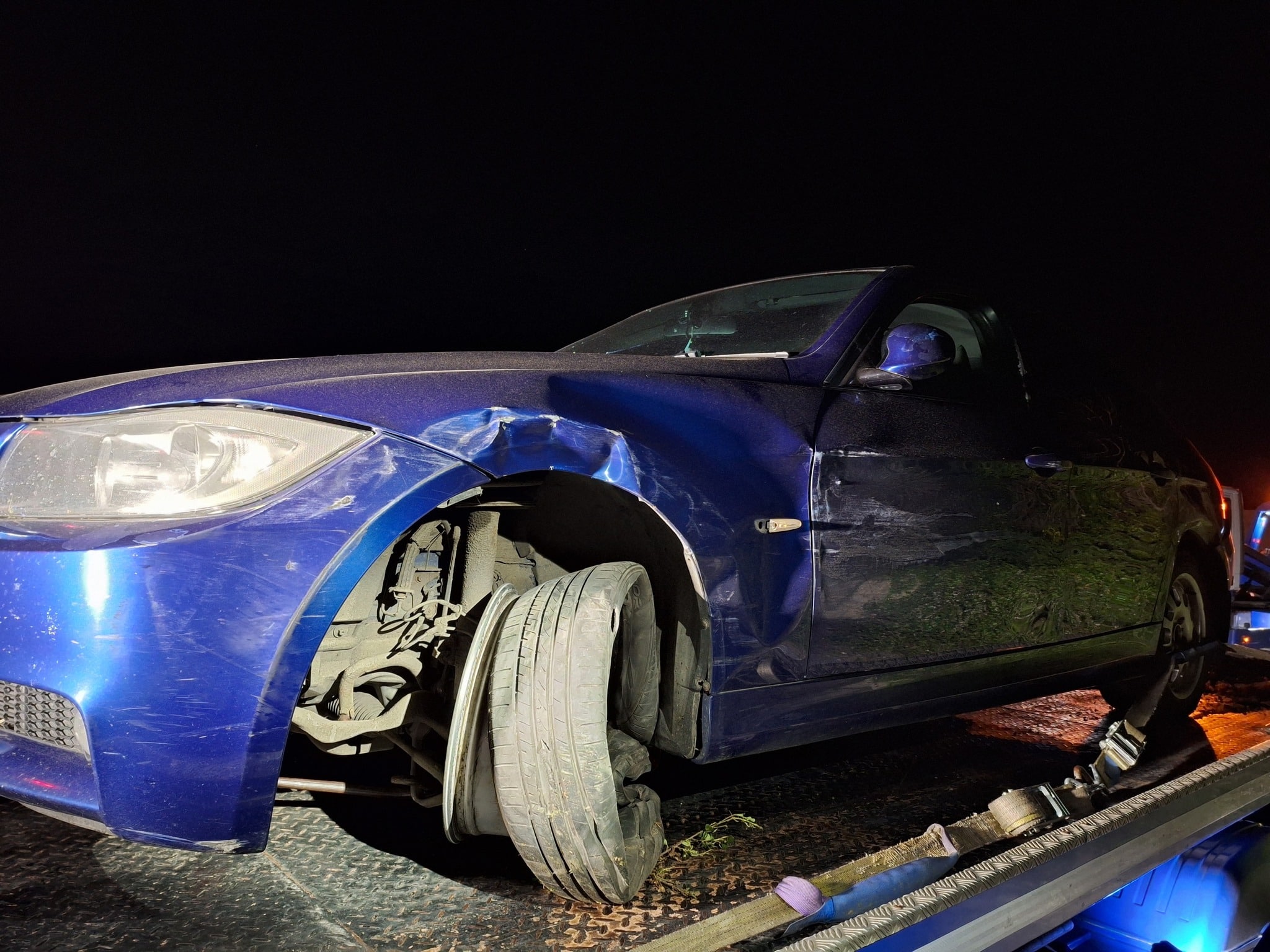 Michael Downey is accused of driving a blue BMW which rammed police officers on Monday, May 18