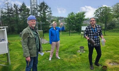 L-R Shane Kelly, Meteorological Officer_ Jessica Moon, Operations Manager and Dr Kerem Cubuk, Digital Theatre Producer and Astronomy Communicator