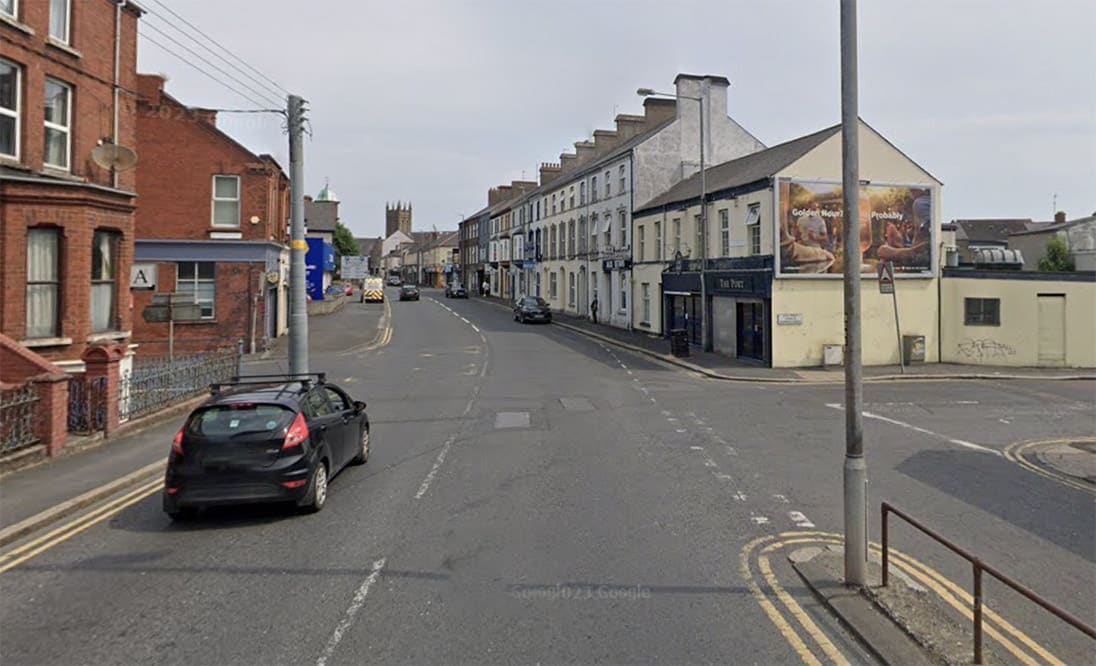 Church Street at the junction with Cecil Street in Portadown