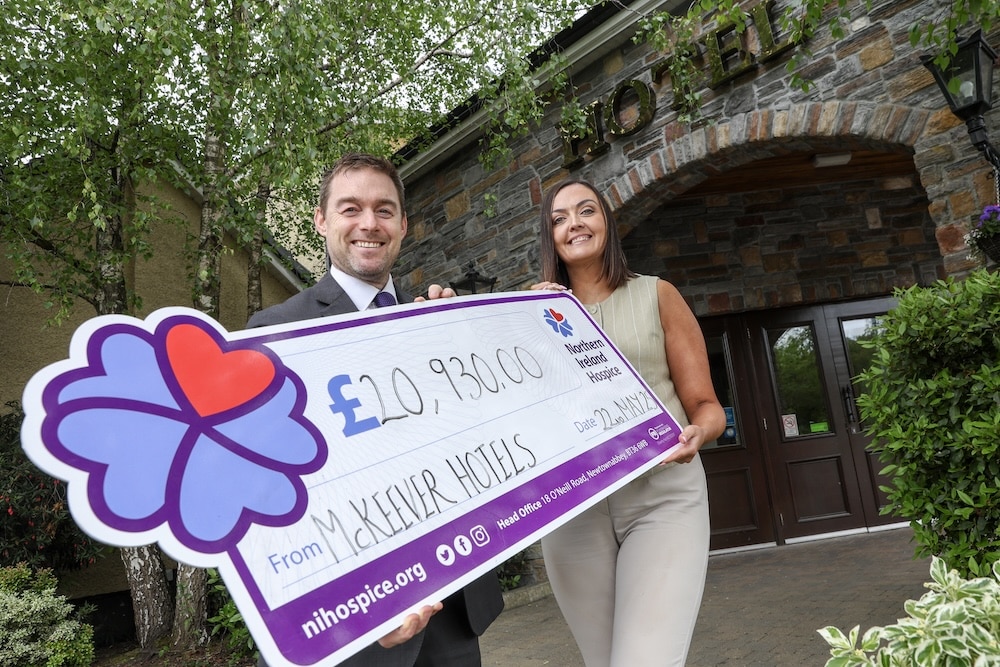 Eddie McKeever, McKeever Hotels Managing Director and Kelly Roulston, NI Hospice Corporate Fundraising Manager (2)