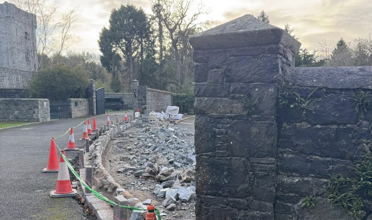 Gosford Castle wall