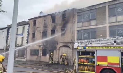 Fire at Merchants Quay in Newry