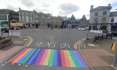 How a rainbow crossing at Newry's Sugar Island might look