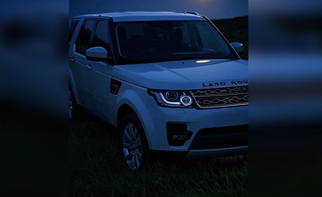 White Landrover Discovery