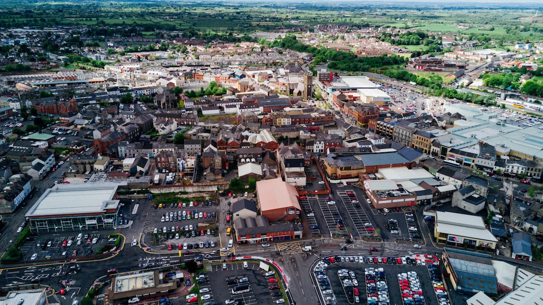 Aerial view of Portadown