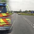 Police at Mahon Road in Portadown