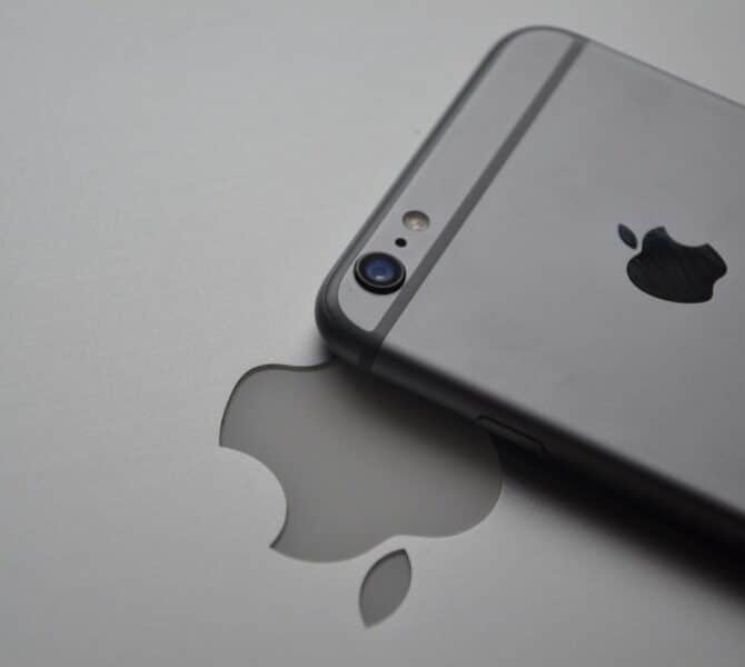 An iPhone