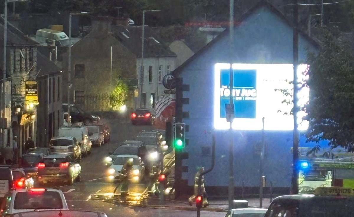 Firefighters on the scene at the Toby Jug pub in Armagh