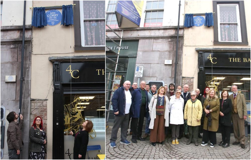 John Corry blue plaque