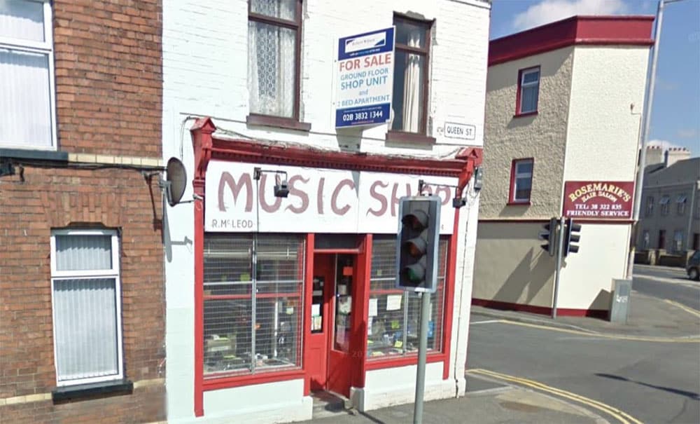 Former music shop in Lurgan