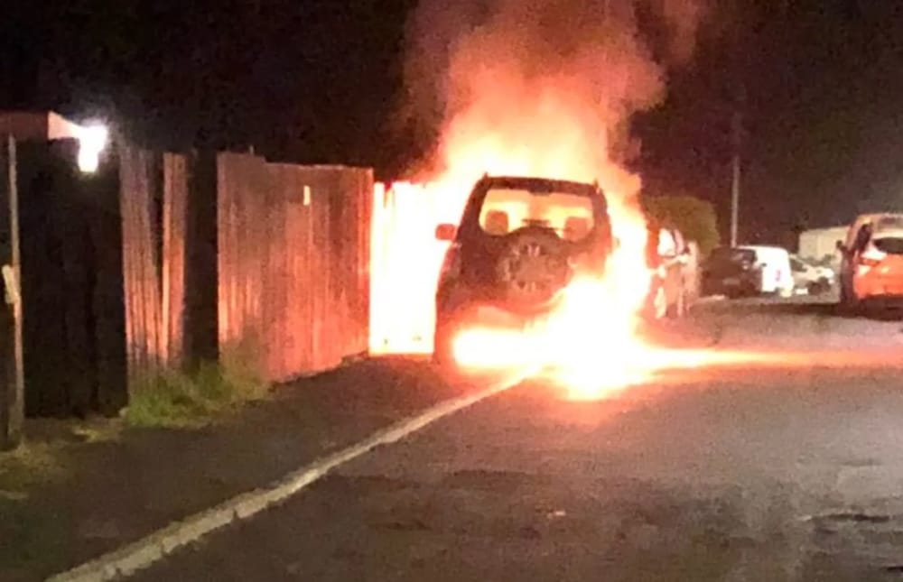 Vehicle fire Darkley