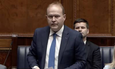 Gareth Wilson in the NI Assembly during a plenary session