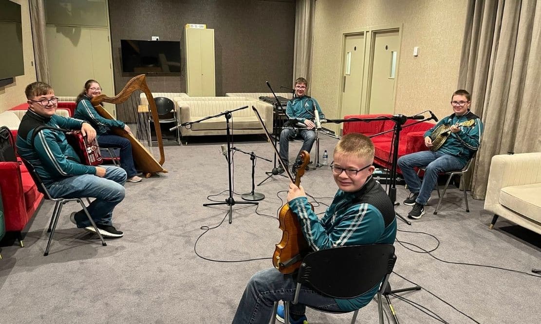 Multi-instrumental Keady Trad music quintet to make TV debut this Sunday