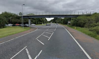 Gosford Road Markethill with a footbridge